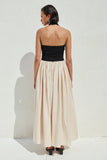SAMMI MIDI DRESS BLACK CREAM