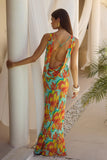 TIANA MAXI DRESS DIAZ AQUA