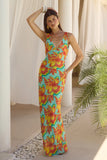 TIANA MAXI DRESS DIAZ AQUA