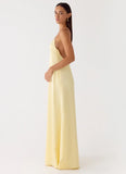 Fine Line Maxi Dress Yellow