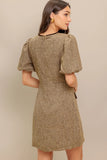 MADEMOISELLE MODE TWEED MINI DRESS