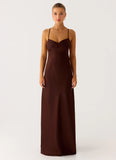 Joanie Maxi Dress Chocolate