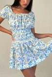 Sadie Mini Dress Coastal Floral