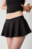 Star Low Rise Skort Black