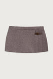 Carver Cloud Knit Pleated Skort Dark Pearl