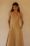 ASTRID HALTER MIDI DRESS CAMEL