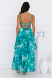 Electric Dreams Maxi Dress Green
