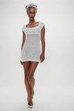 Eloise Crochet Mini Dress Angels Meadow