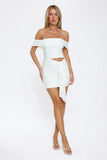 Secret Affair Off Shoulder Mini Dress White