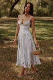 bluebell lace cotton broderie anglais midi sundress