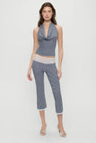 Nikki Gingham Capri Pants Midnight Wishes