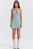 light jade mini dress