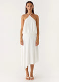 To The Girls Midi Dress White