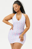 Dev Terry Halter Dress Sister Swirl