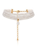 Marina Layers White Quartz Necklace