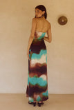 VEGA STRAPLESS MAXI DRESS VEGA CHOCOLATE