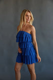 Kate Strapless Ruffle Romper