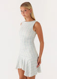 Summer Delight Mini Dress Vintage Stripe