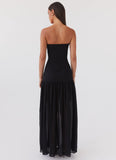 Eden Strapless Maxi Dress Black