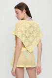 Adaline Crochet Mini Skirt Whipped Butter