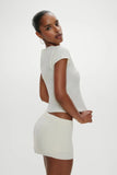 Baylee Knit Tee Soft Vanilla