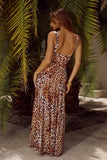 DENVER MAXI DRESS TIKANI LEOPARD