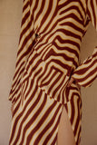 MONTIE SLEEVED MAXI DRESS MONTIE CHOC