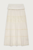 Memphis Lace Maxi Skirt Porcelain