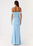 Vee Bardot Maxi Dress Blue