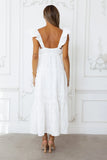 Beachy Charms Maxi Dress White