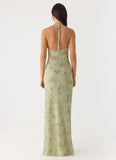 Ultra Quiet Halter Maxi Dress Wispy Fern