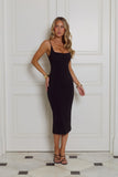Luxe Collective Midi Dress Black