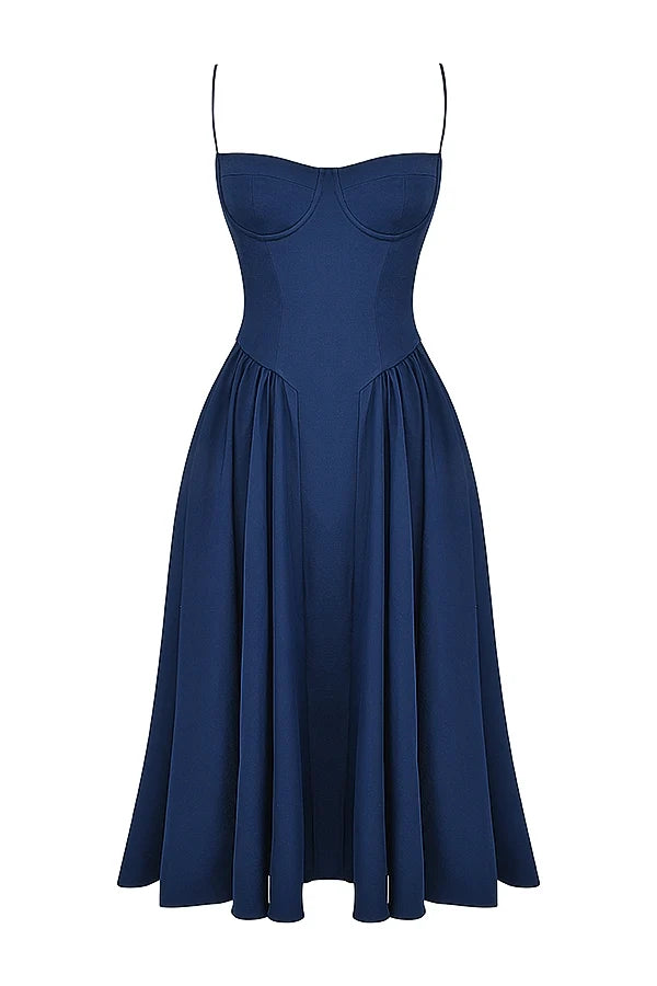 french navy corset sundress