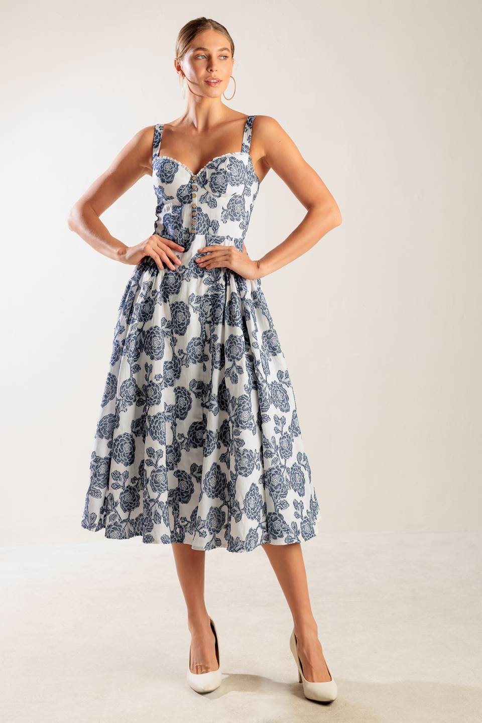 EXPLORING NEW INTERESTS MIDI DRESS
