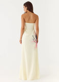 Lariettea Strapless Maxi Dress Velvet Bloom