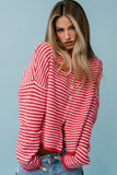 Miriam Striped Cardigan in Pink