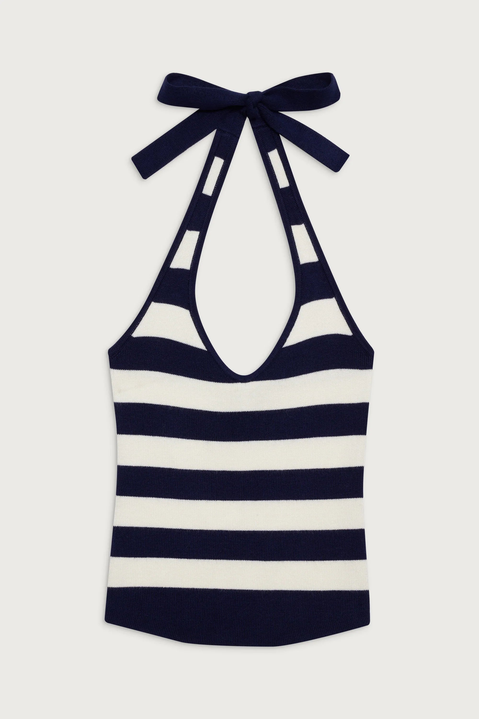 Marialla Knit Halter Top Sea Stripe