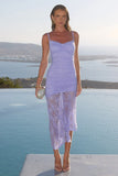 DIA ASYMMETRICAL HEM MIDI DRESS BLUEBELL