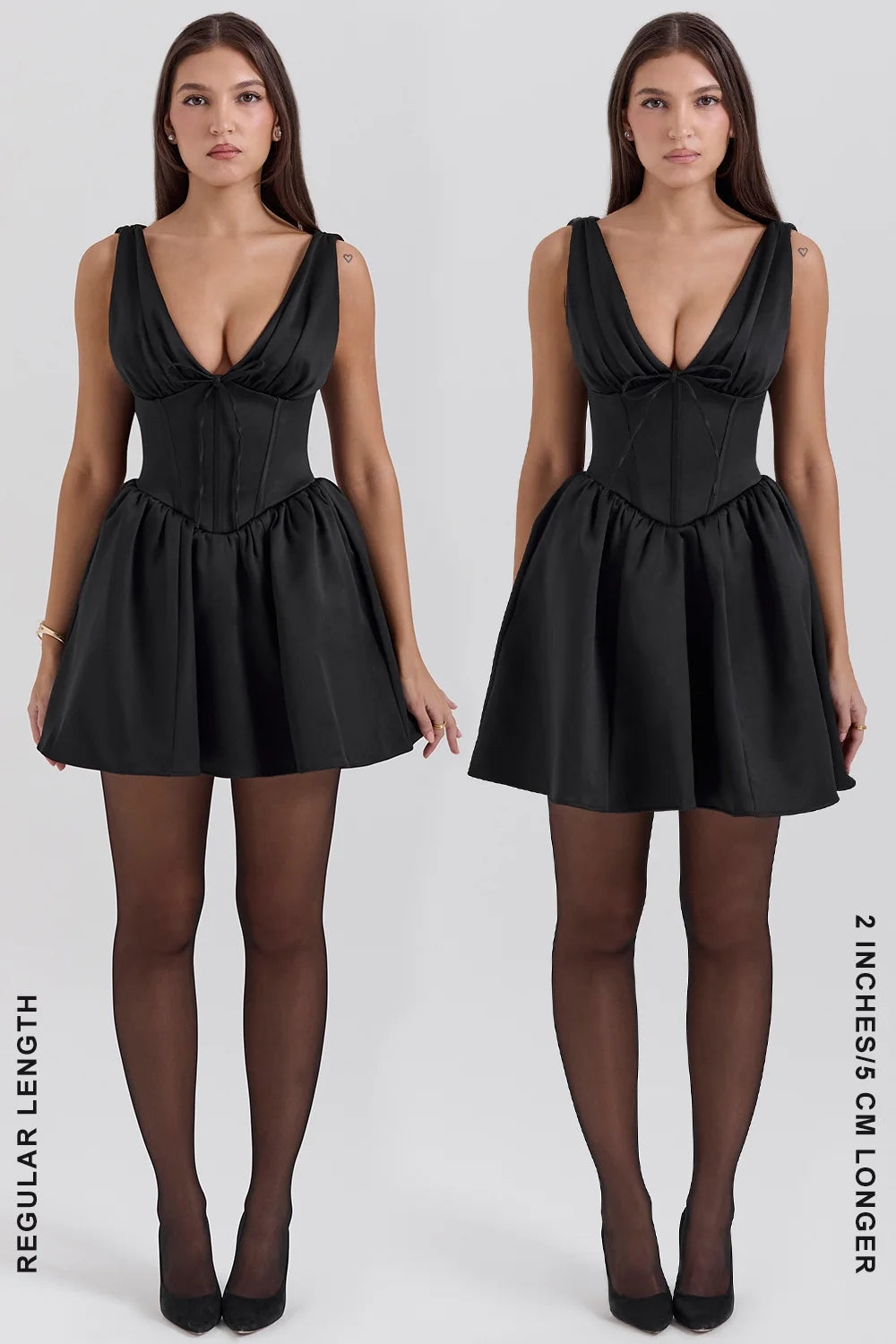 black satin mini dress sale