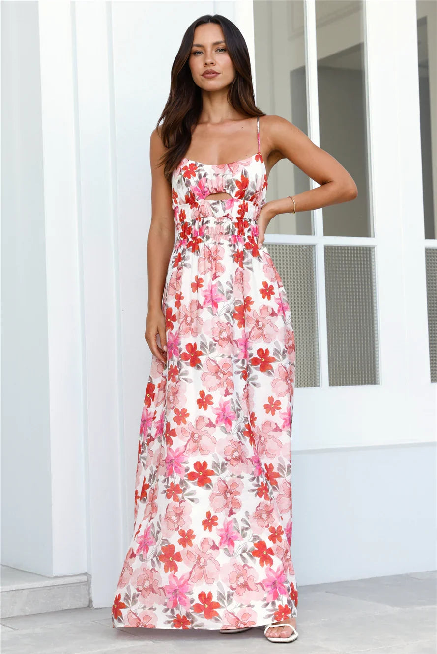 Petals Of Summer Maxi Dress Floral