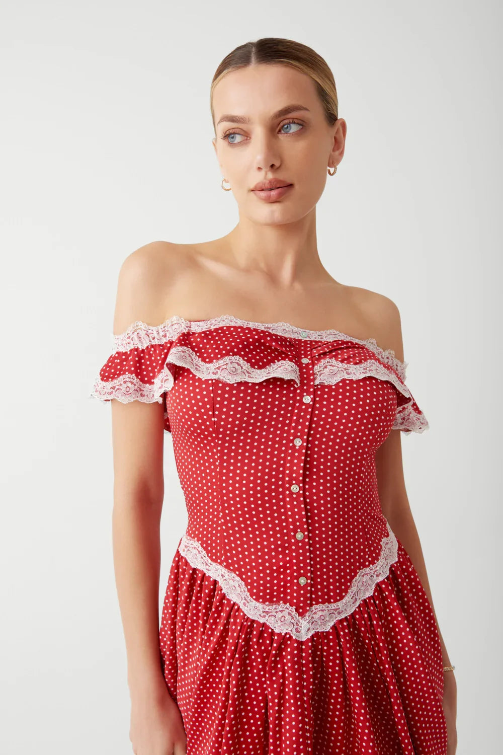 Charli Mini Dress Scarlet Dot