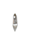 Stunning Pointed Toe Glitter High Heels With Rhinestone