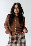 Maci Cardigan in Brown