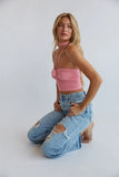 Regina Rose Mesh Halter Top