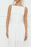 Serene Nights Maxi Dress White