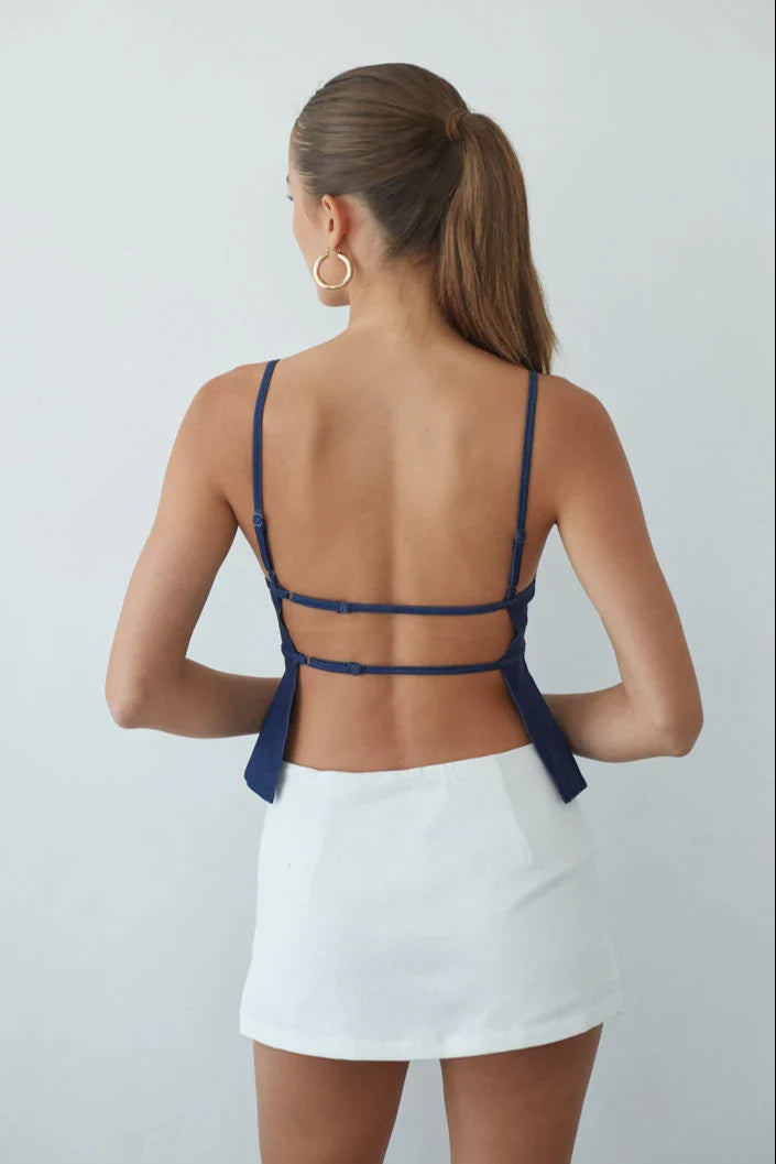 Sharen Open Back Tank Top