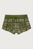 Lyla Crochet Mini Short Sea Moss