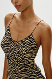 x Réalisation Par Luz Mini Slip Dress Vintage Tiger