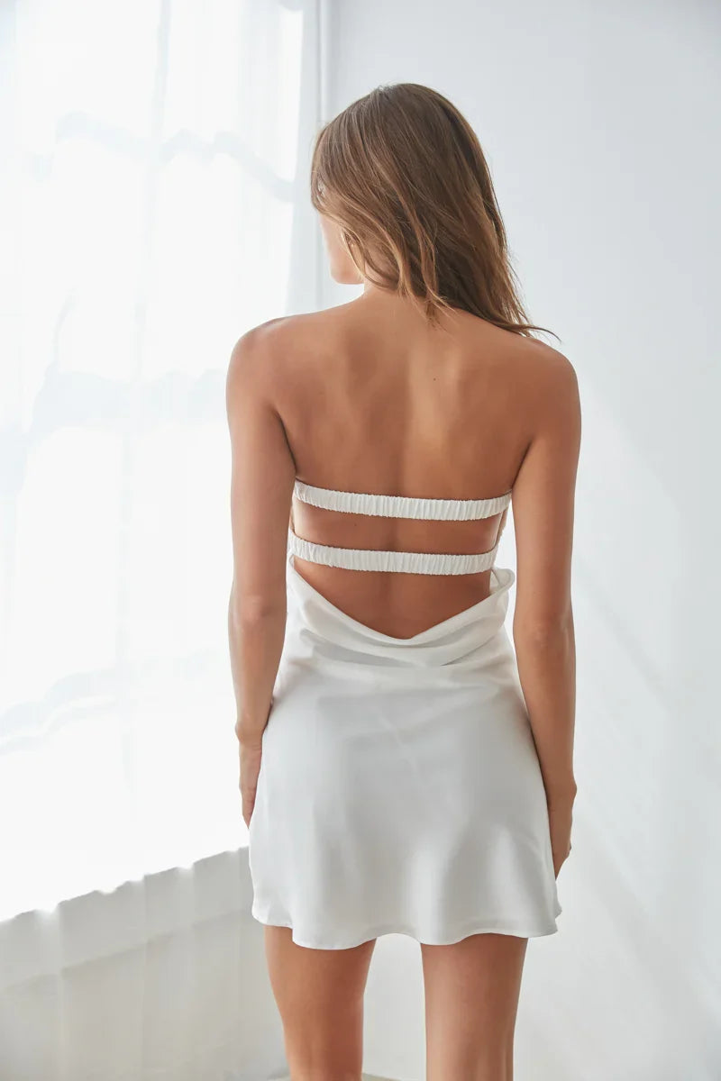 Kiara Keyhole Open Back Mini Dress