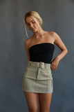 Darcey Belted Cargo Mini Skirt